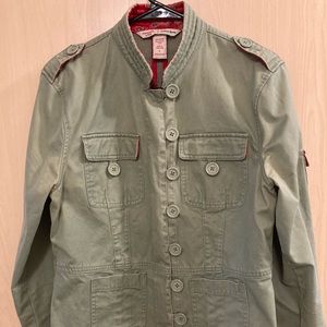 Adorable sage-green cotton twill jacket
